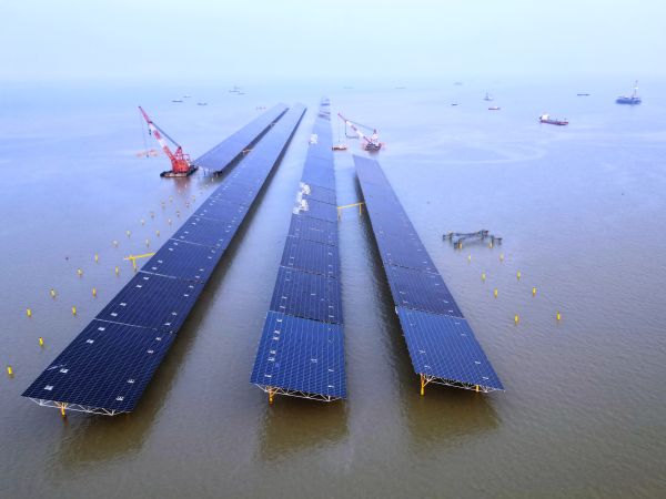 海上光伏施工现场